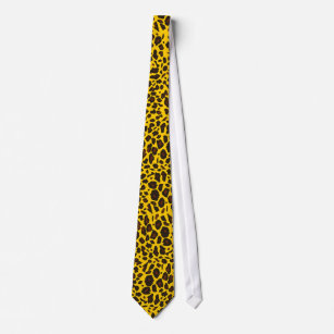 Cravate jaune de léopard
