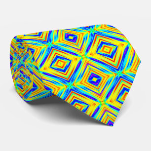 Cravate Jaune et Bleu