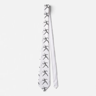Cravate JAVELIN BAR CODE Sports Track and Field Motif