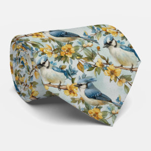 Cravate Jays Bleus Dans Les Arbres