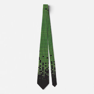 Cravate Jeu vidéo noir vert Gamer Bar Mitzvah