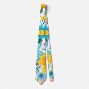 Cravate Joli modèle floral noir féminin