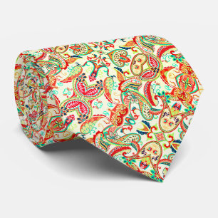 Cravate Joli motif cachemire coloré