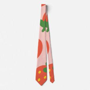 Cravate Joli motif de fraise