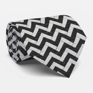 Cravate Joli noir blanc rayures de marbre jeter couverture