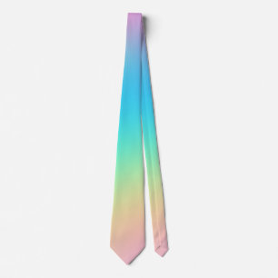 Cravate Joli Pastel Rainbow Mariage dégradé