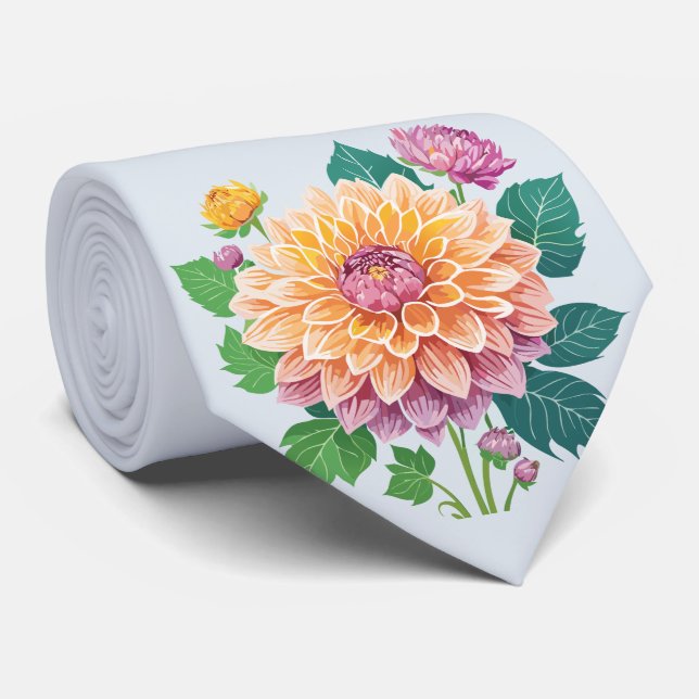 Cravate Jolie Dahlia (Roulé)