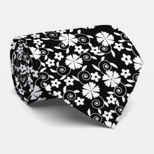 Cravate Jolie fleurs blanches motif LifeProof iPhone