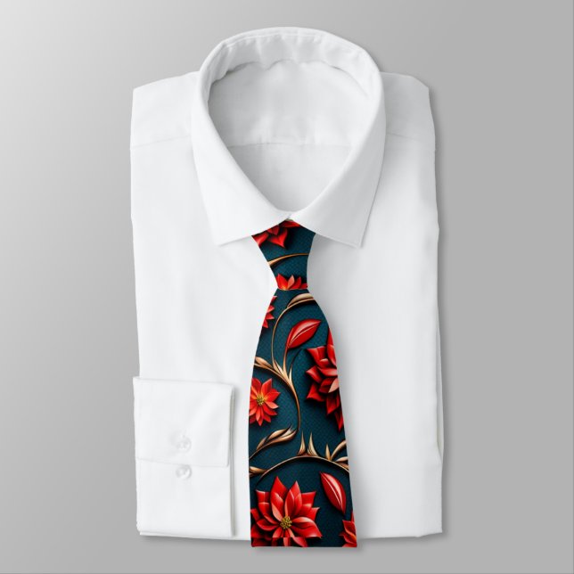 Cravate Jolie Poinsettia (Attaché)