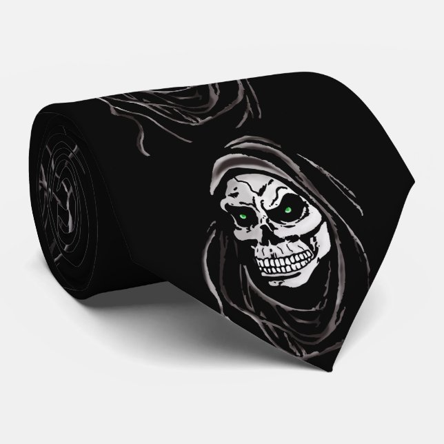 Cravate Jour sinistre d'horreur de la mort de Halloween de (Roulé)