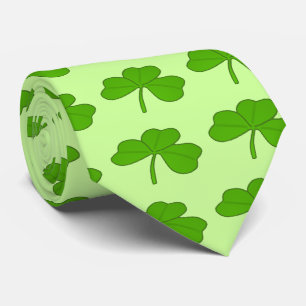 Cravate Journée de la Saint Patrick, Shamrock verte