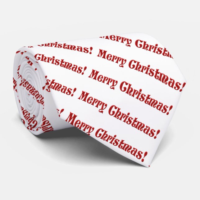 Cravate Joyeux Noël (Roulé)