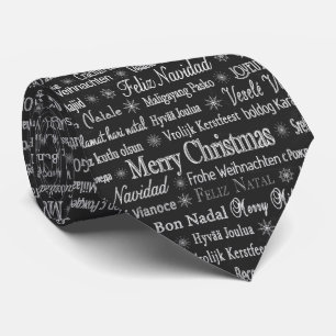 Cravate Joyeux Noël Thunder_Cove multilingue