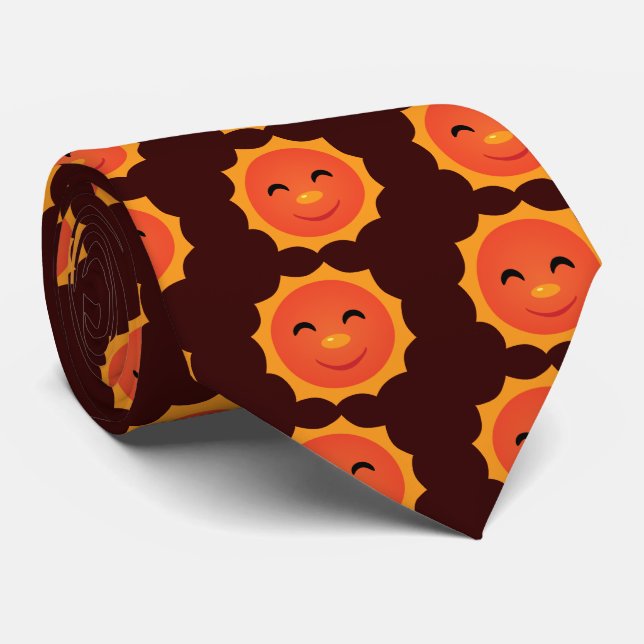 Cravate Joyeux soleil (Roulé)