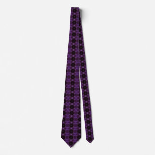 Cravate Kaleidoscope Design chic élégant violet brillant