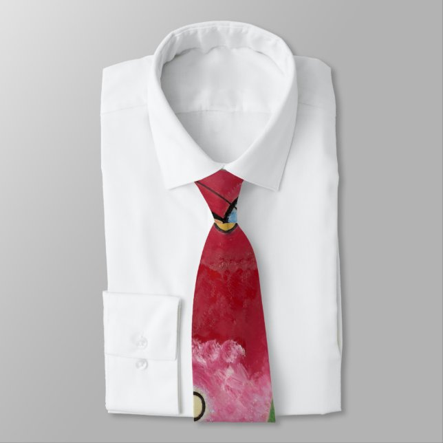 Cravate Kandinsky - Rouge lourd (Attaché)