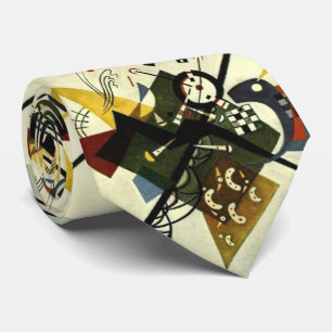Cravate Kandinsky Sur White II