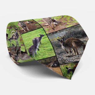 Cravate Kangaroo Photo Collage,