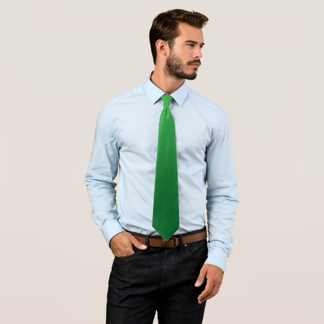 Cravate Kelly à Forest Green Dégradé (En situation)