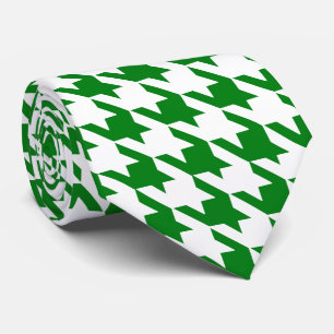 Cravate Kelly Green & White Grand Coche de fond