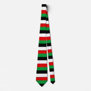 Cravate Kenya Jordanie Iraq Koweït drapeau rayures lignes 