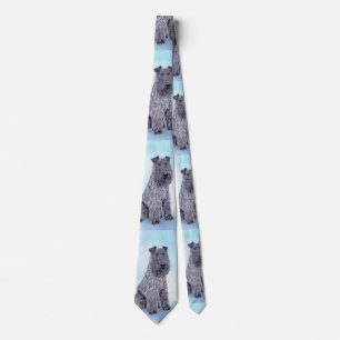 Cravate Kerry Blue Terrier peinture mignonne Chien d'origi