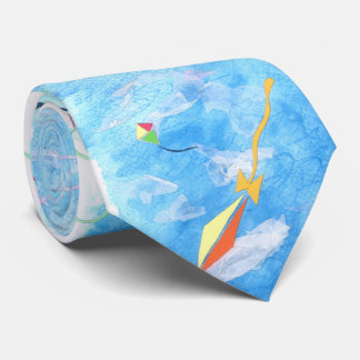 Cravate Kites and Sky Necktie