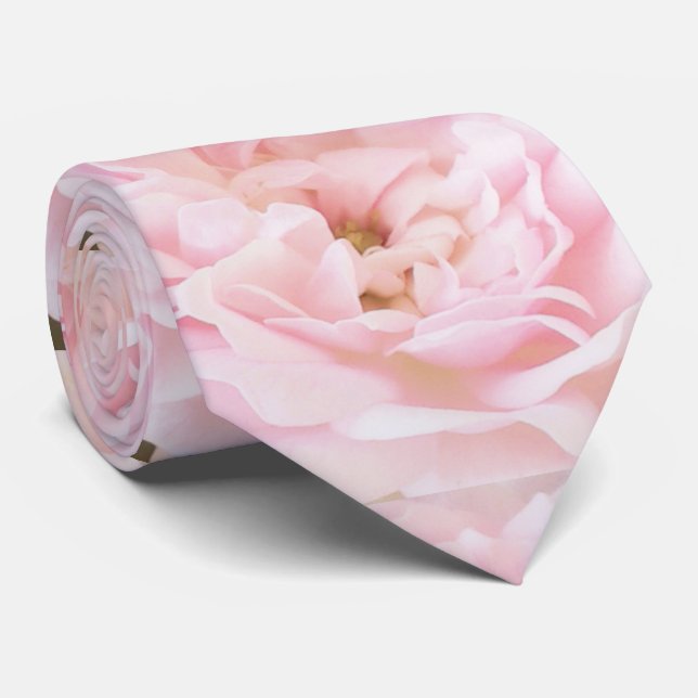 Cravate Krawatte "Rose romantique" - DesignDElia, Schweiz (Roulé)