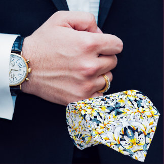 CRAVATE LA COULEUR D'EAU BLANCHE ET BLEUE MENACE LA CRAVAT