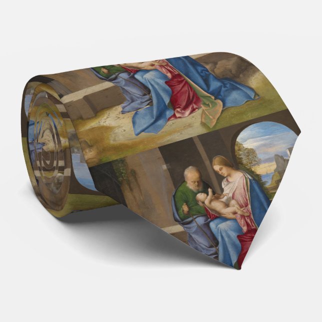 Cravate La famille sainte par Giorgione (Roulé)
