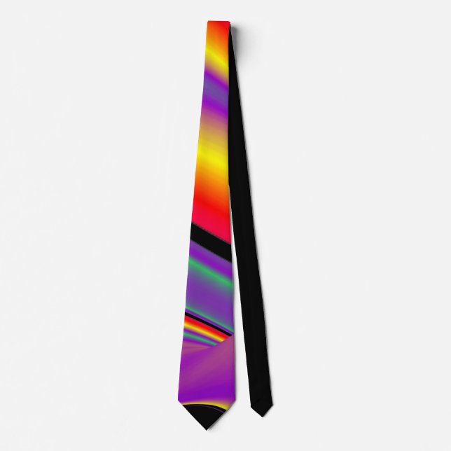 Cravate La magie des couleurs, Rainbowart 3D Abstrait (Devant)