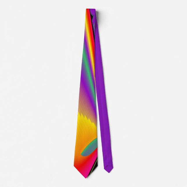 Cravate La magie des couleurs, Rainbowart 3D Abstrait (Devant)