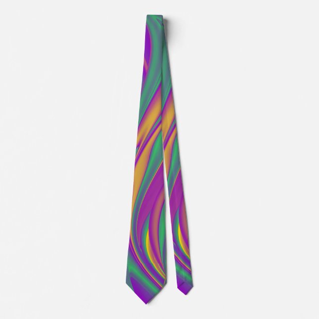 Cravate La magie des couleurs, Rainbowart 3D Abstrait (Devant)