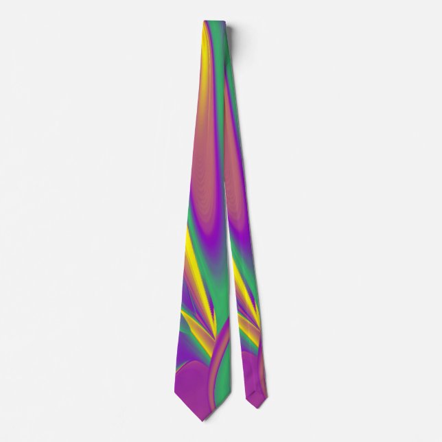 Cravate La magie des couleurs, Rainbowart 3D Abstrait (Devant)