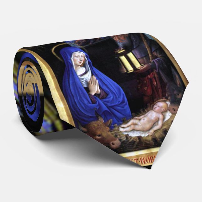 Cravate La nativité par Jean Bourdichon de France (Roulé)
