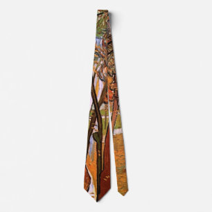 Cravate La Promenade : feuilles mortes de Vincent van Gogh