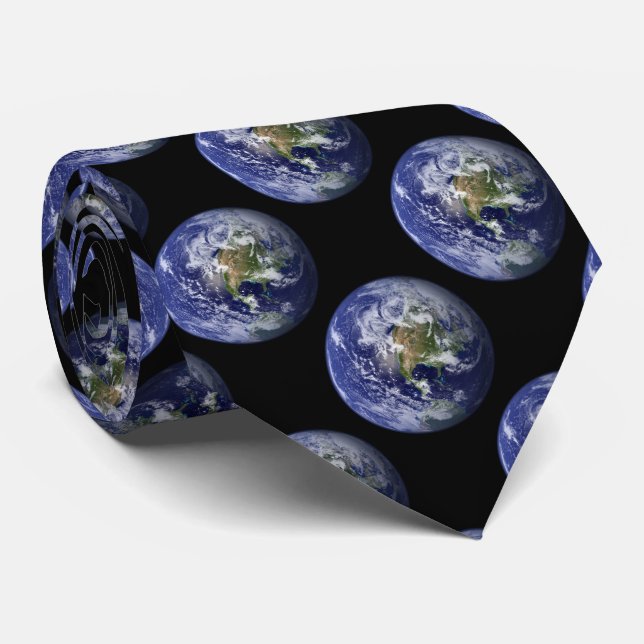 Cravate La terre de notre planète (Roulé)