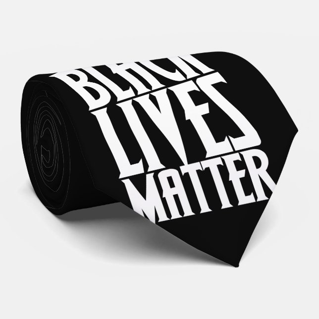 Cravate La vie noire (Roulé)