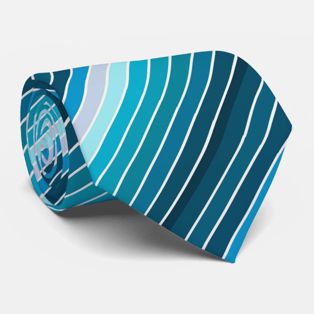 Cravate Lac Blue Stripes Mode homme (Roulé)