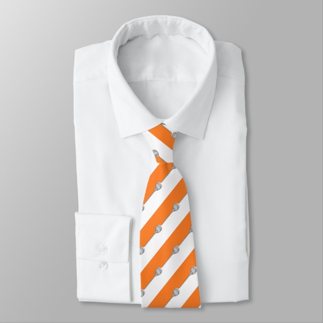 Cravate Lacrosse Goalie Orange (Attaché)