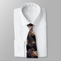 Lady of Shallot sur bateau Waterhouse Art Necktie