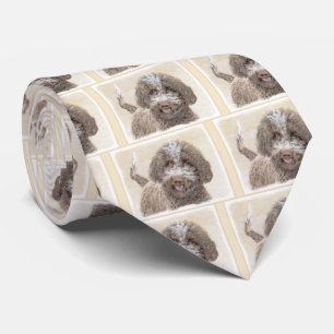 Cravate Lagotto Romagnolo Peinture - Cute Original Chien A