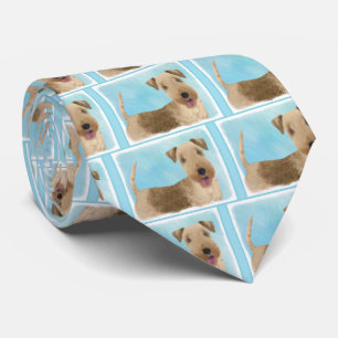 Cravate Lakeland Terrier Peinture - Cute Original Chien Ar