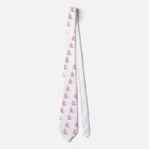 Cravate L'amour en rose (Kanji)