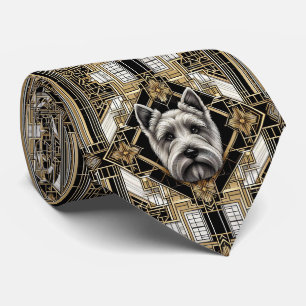 Cravate L'amoureux de chien joueur Papa chien Terrier Éc