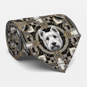 Cravate L'amoureux joueur de chien Papa chien Terrier Éc