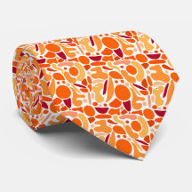 Cravate Lampe Lava Orange