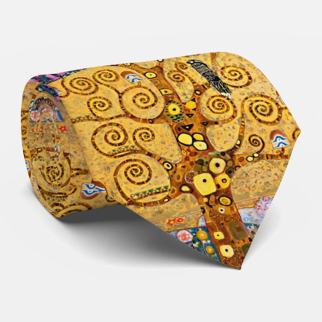 Cravate "L'arbre de vie", Gustav Klimt ク タ イ (Roulé)