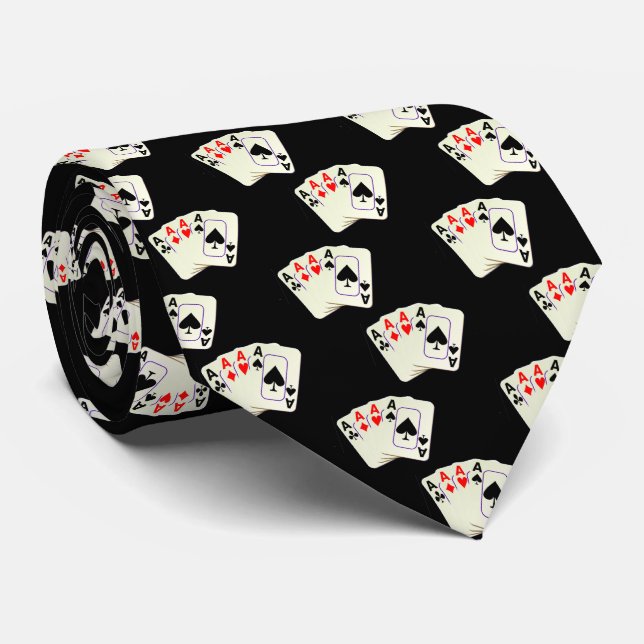 Cravate Las Vegas Tous les As Petites Imprimer N'importe q (Roulé)