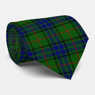 Cravate Lauder tartan bleu vert plaid